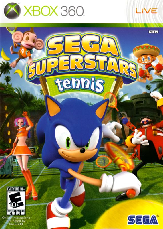 Sega Superstars Tennis box art for Wii